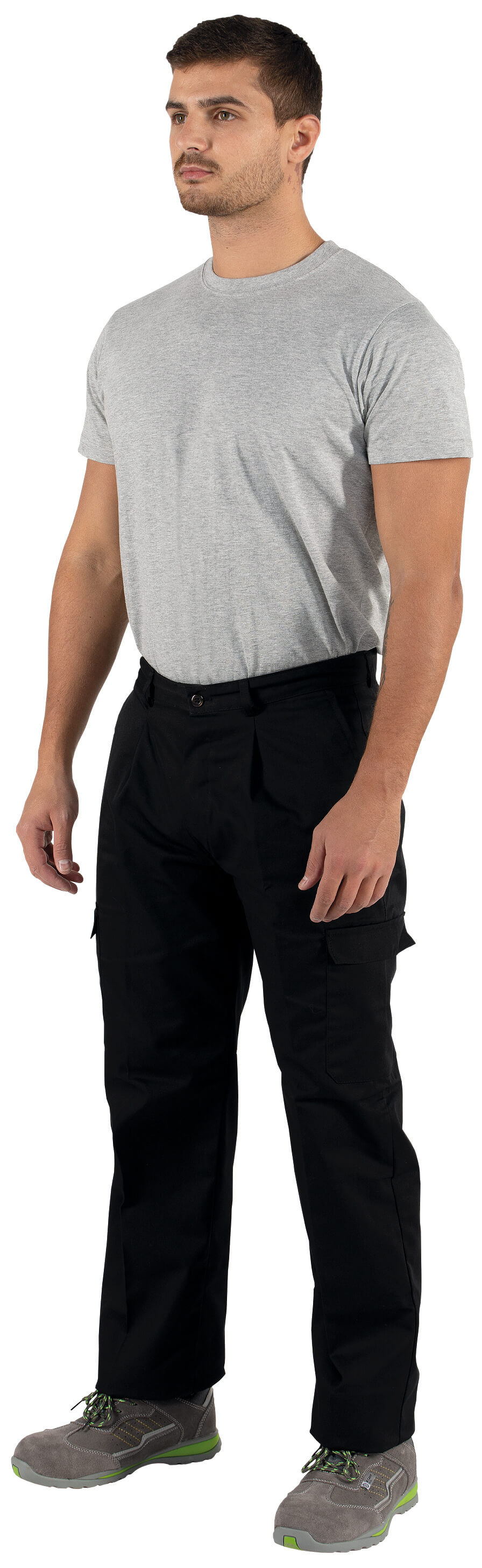 Calça multi-bolsos T-007